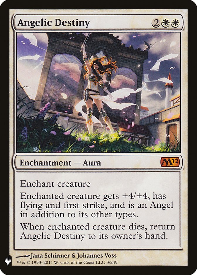 Angelic Destiny – Mythic Magic: The Gathering card from The List (#M12-3)