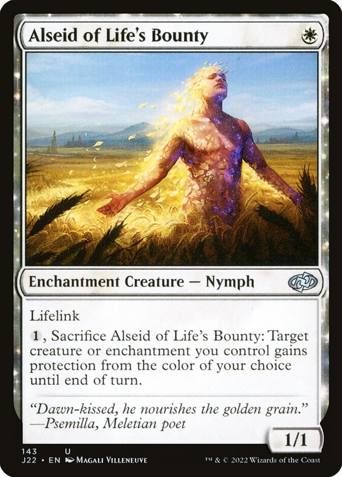 Alseid of Life's Bounty – Uncommon Magic: The Gathering card from Jumpstart 2022 (#143)