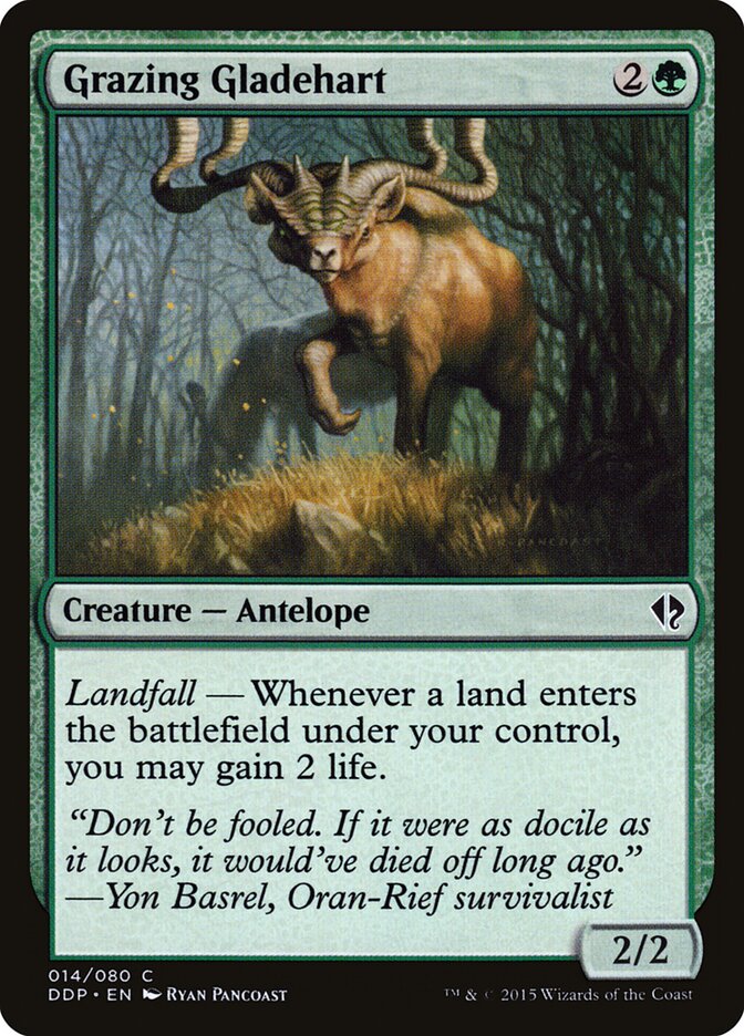 Grazing Gladehart – Common Magic: The Gathering card from Duel Decks: Zendikar vs. Eldrazi (#14)