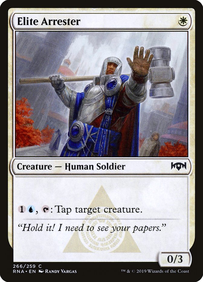Elite Arrester – Common Magic: The Gathering card from Ravnica Allegiance (#266)
