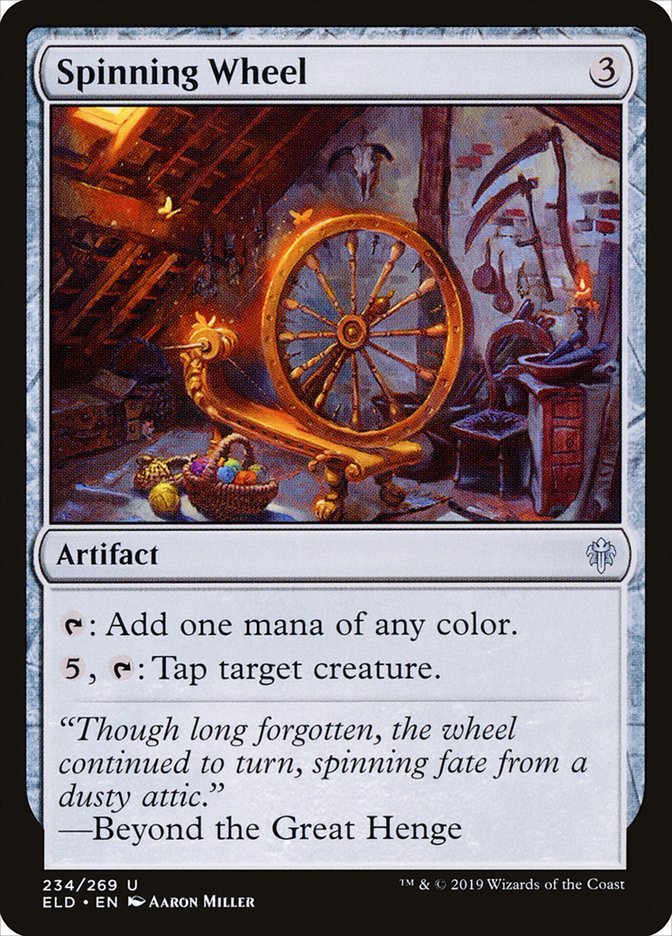Spinning Wheel – Uncommon Magic: The Gathering card from Throne of Eldraine (#234)