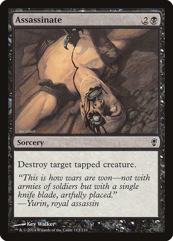 Assassinate – Common Magic: The Gathering card from Conspiracy (#113)