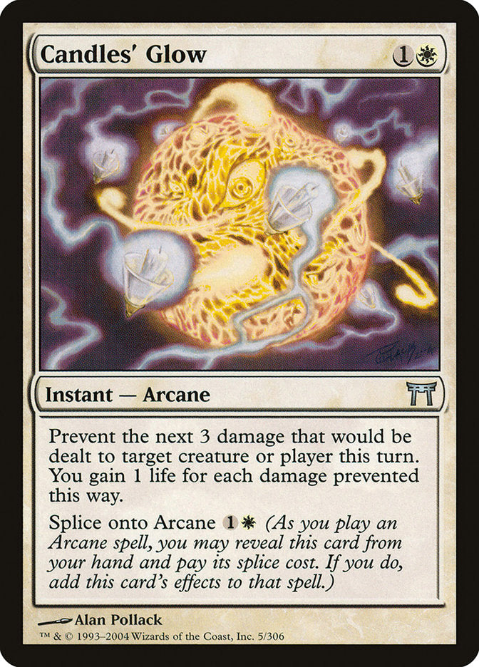 Candles' Glow – Uncommon Magic: The Gathering card from Champions of Kamigawa (#5)
