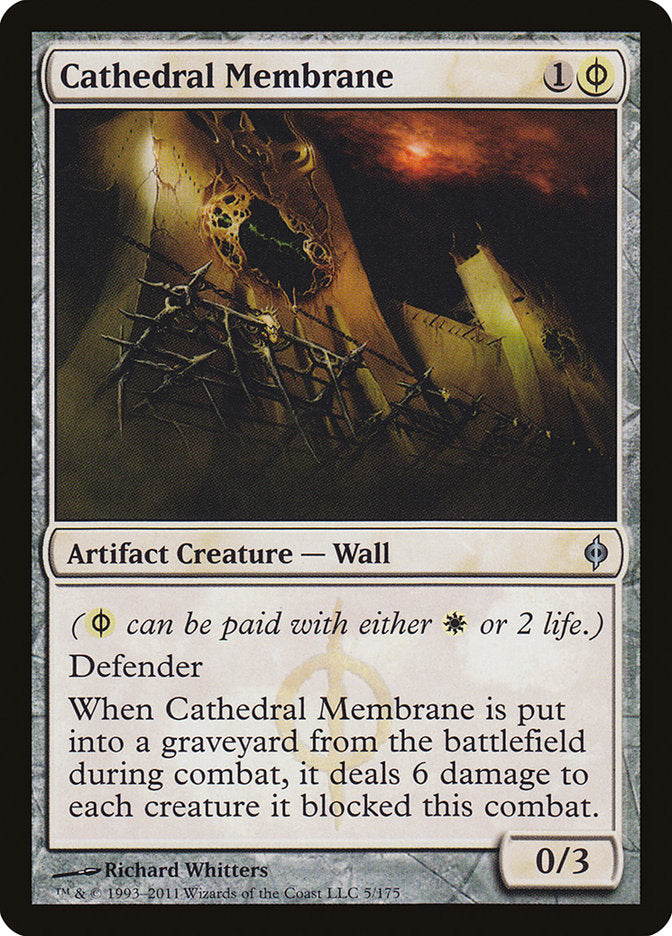 Cathedral Membrane – Uncommon Magic: The Gathering card from New Phyrexia (#5)