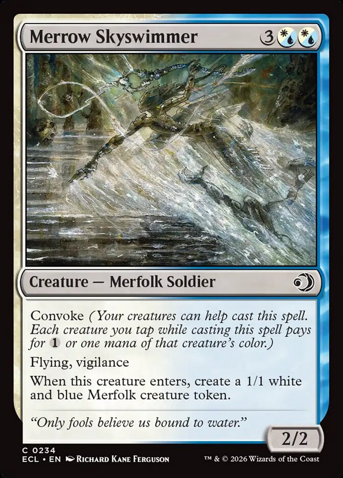Merrow Skyswimmer – Common Magic: The Gathering card from Lorwyn Eclipsed (#234)