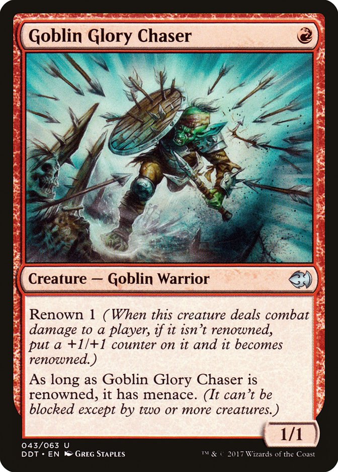 Goblin Glory Chaser – Uncommon Magic: The Gathering card from Duel Decks: Merfolk vs. Goblins (#43)