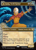 Aang, Swift Savior // Aang and La, Ocean's Fury – Rare Magic: The Gathering card from Avatar: The Last Airbender (#347)