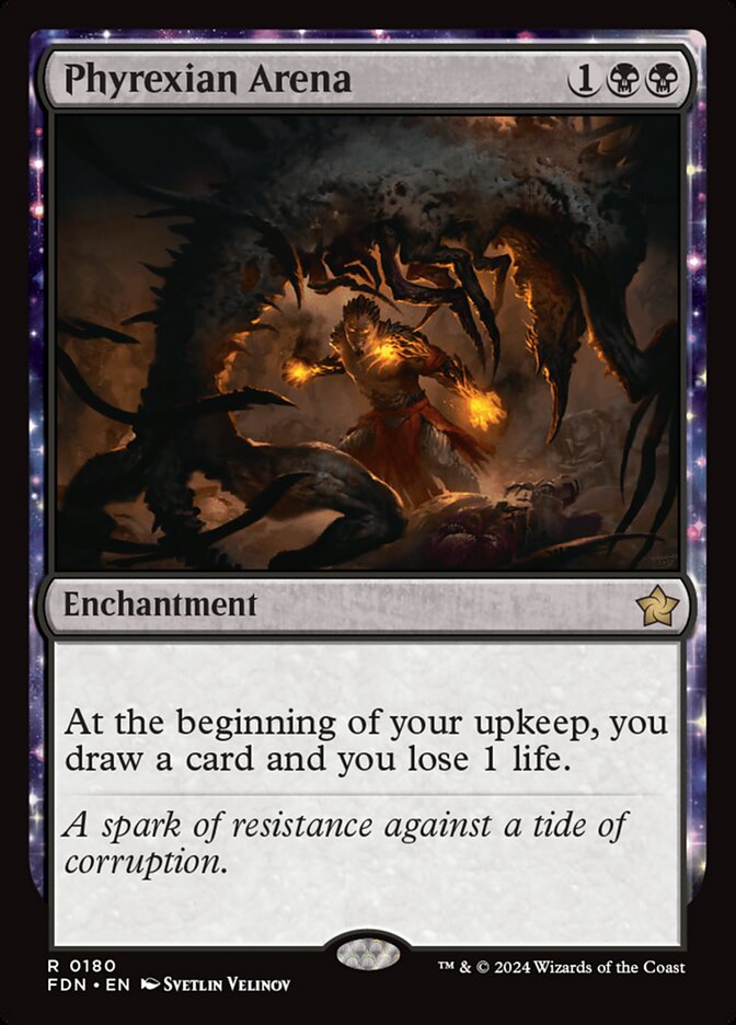 Phyrexian Arena – Rare Magic: The Gathering card from Foundations (#180)
