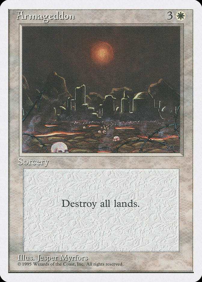 Armageddon – Rare Magic: The Gathering card from Fourth Edition (#5)