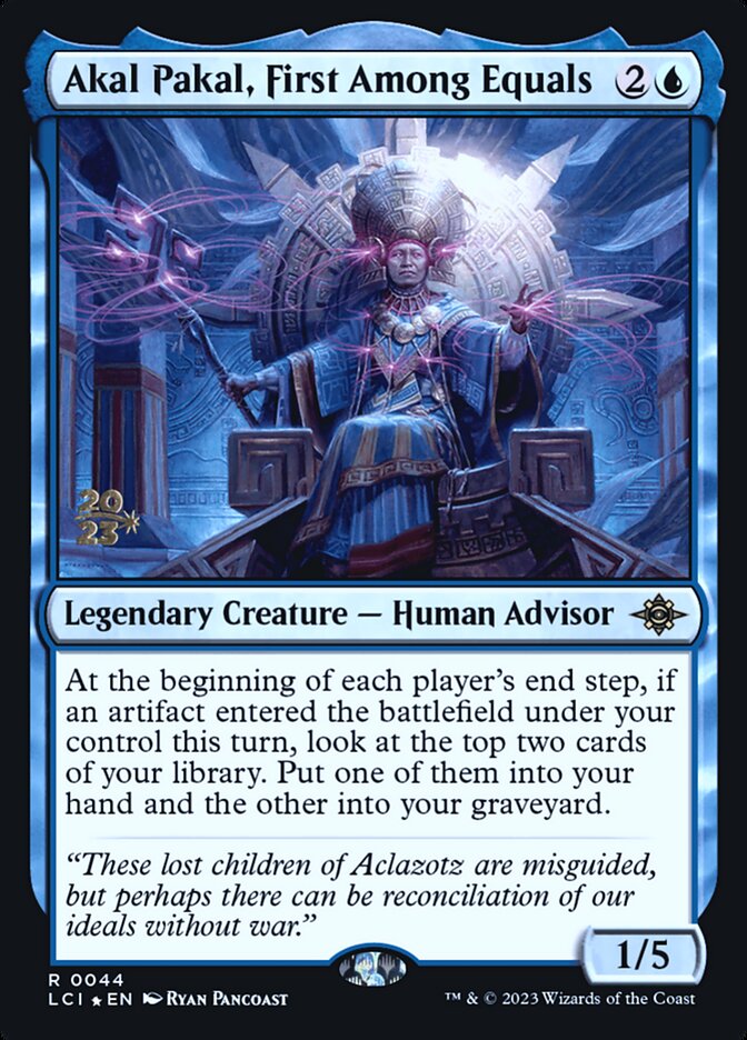Akal Pakal, First Among Equals – Rare Magic: The Gathering card from The Lost Caverns of Ixalan Promos (#44s)