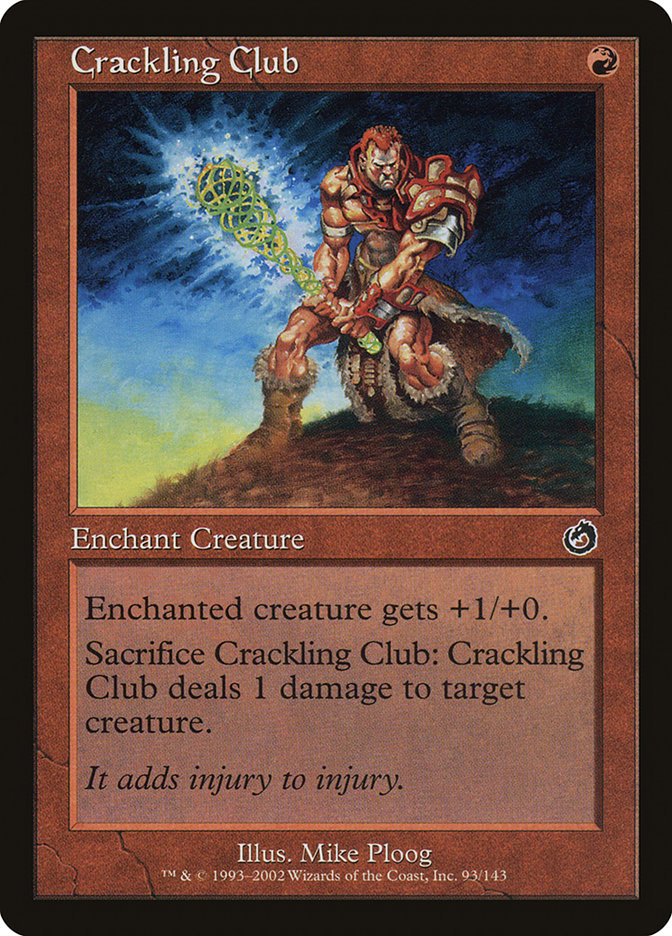 Crackling Club – Common Magic: The Gathering card from Torment (#93)