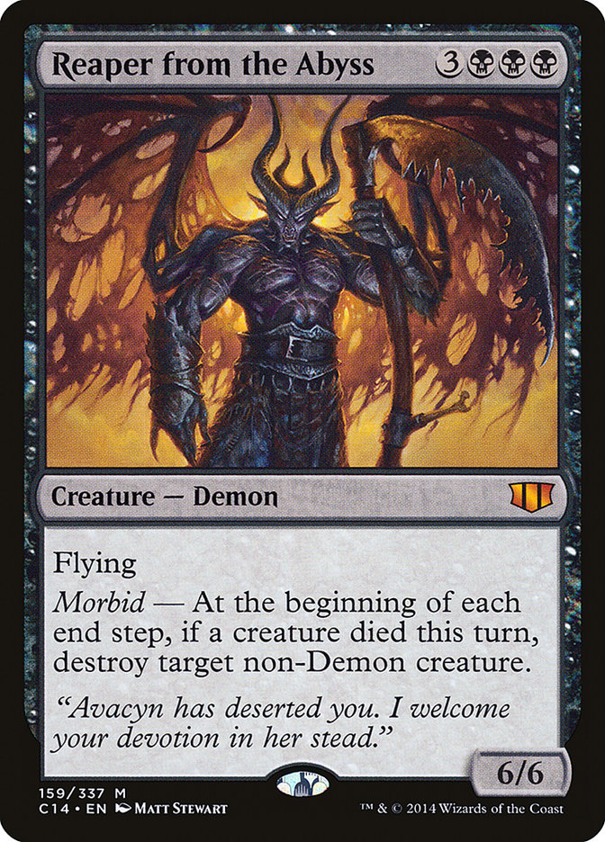 Reaper from the Abyss – Mythic Magic: The Gathering card from Commander 2014 (#159)