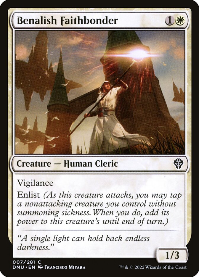 Benalish Faithbonder – Common Magic: The Gathering card from Dominaria United (#7)
