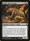 Akuta, Born of Ash – Rare Magic: The Gathering card from Saviors of Kamigawa (#61)
