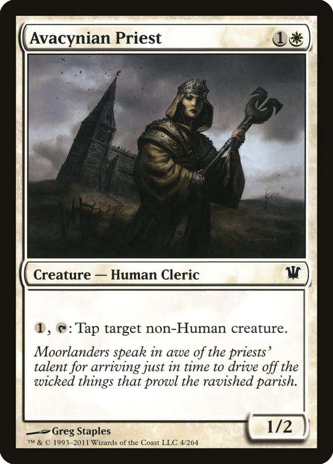 Avacynian Priest – Common Magic: The Gathering card from Innistrad (#4)