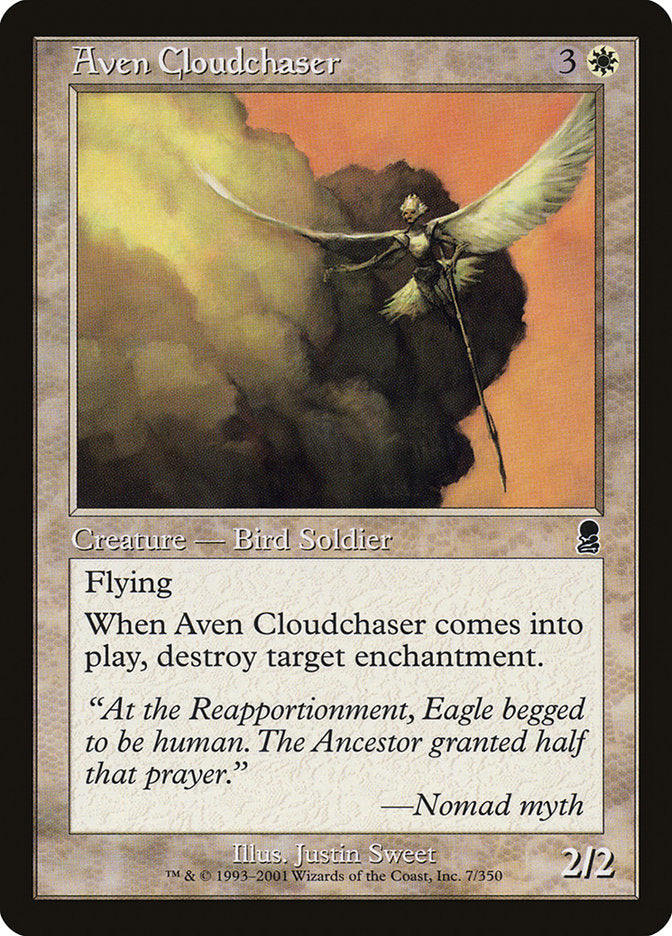 Aven Cloudchaser – Common Magic: The Gathering card from Odyssey (#7)