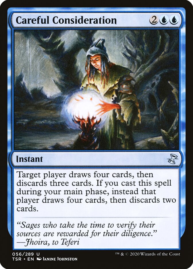 Careful Consideration – Uncommon Magic: The Gathering card from Time Spiral Remastered (#56)