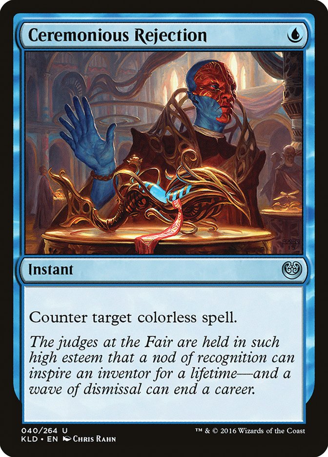 Ceremonious Rejection – Uncommon Magic: The Gathering card from Kaladesh (#40)