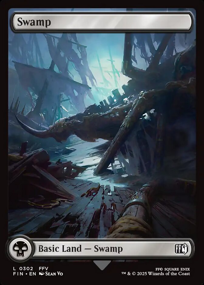 Swamp – Common Magic: The Gathering card from Final Fantasy (#302)