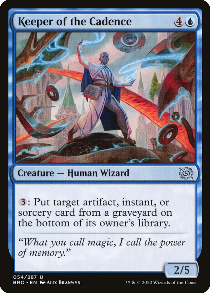 Keeper of the Cadence – Uncommon Magic: The Gathering card from The Brothers' War (#54)