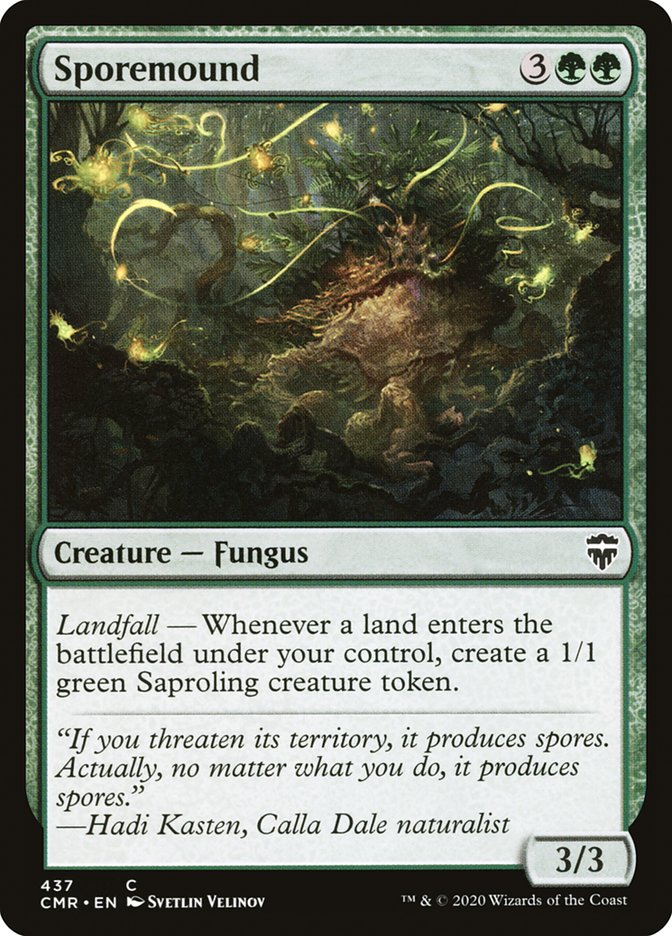 Sporemound – Common Magic: The Gathering card from Commander Legends (#437)