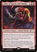 Aisha of Sparks and Smoke – Rare Magic: The Gathering card from Universes Within (#12)