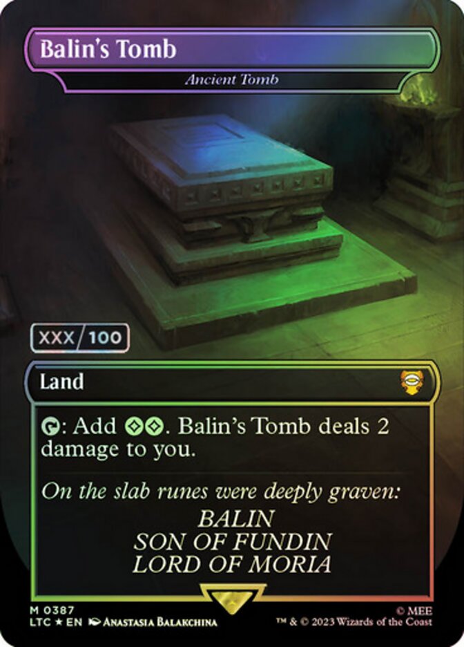 Ancient Tomb – Mythic Magic: The Gathering card from Tales of Middle-earth Commander (#387z)