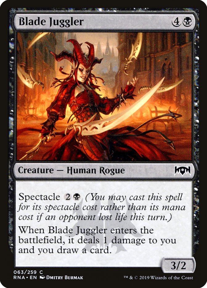 Blade Juggler – Common Magic: The Gathering card from Ravnica Allegiance (#63)