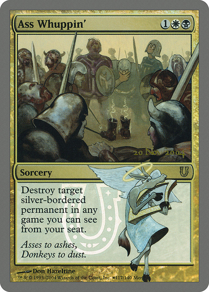 Ass Whuppin' – Rare Magic: The Gathering card from Unhinged Promos (#117★)