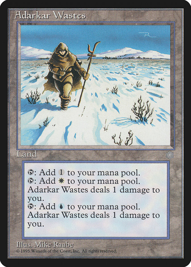 Adarkar Wastes – Rare Magic: The Gathering card from Ice Age (#351)