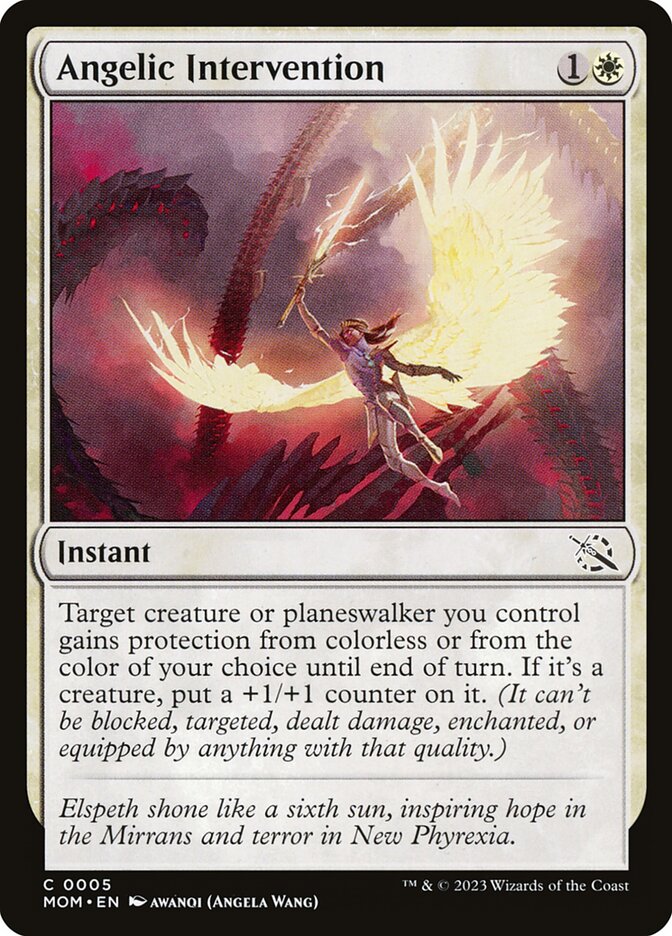 Angelic Intervention – Common Magic: The Gathering card from March of the Machine (#5)
