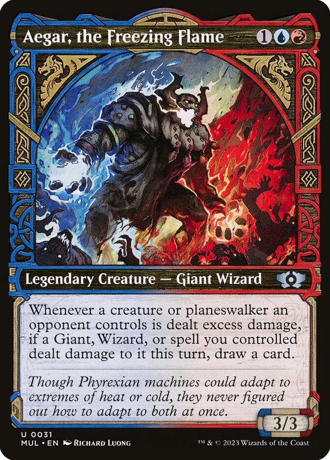 Aegar, the Freezing Flame – Uncommon Magic: The Gathering card from Multiverse Legends (#31)
