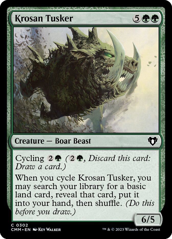 Krosan Tusker – Common Magic: The Gathering card from Commander Masters (#302)