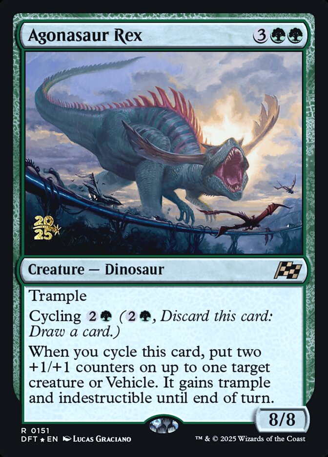 Agonasaur Rex – Rare Magic: The Gathering card from Aetherdrift Promos (#151s)