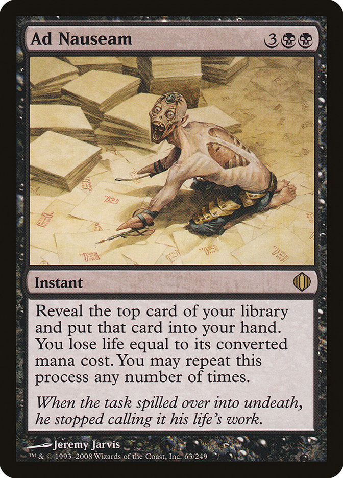Ad Nauseam – Rare Magic: The Gathering card from Shards of Alara (#63)