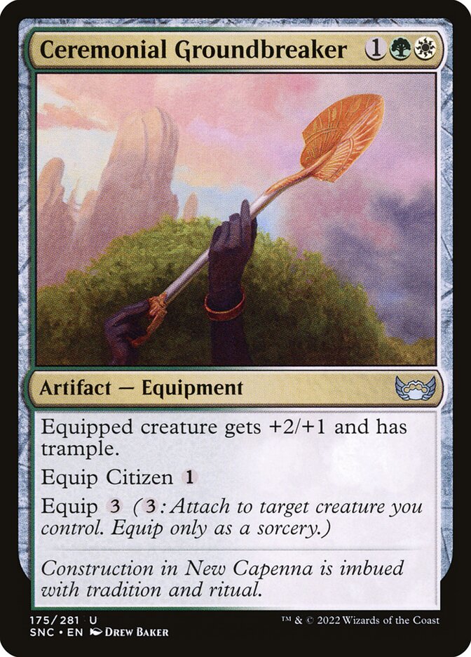 Ceremonial Groundbreaker – Uncommon Magic: The Gathering card from Streets of New Capenna (#175)