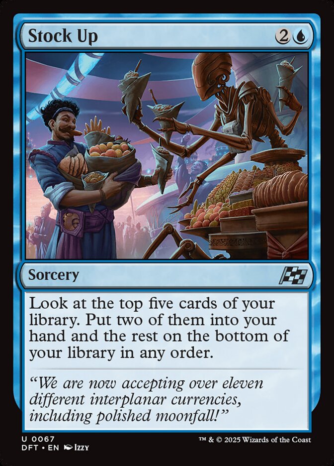 Stock Up – Uncommon Magic: The Gathering card from Aetherdrift (#67)