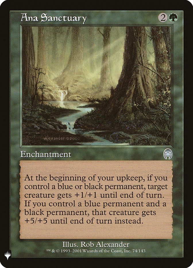 Ana Sanctuary – Uncommon Magic: The Gathering card from The List (#APC-74)