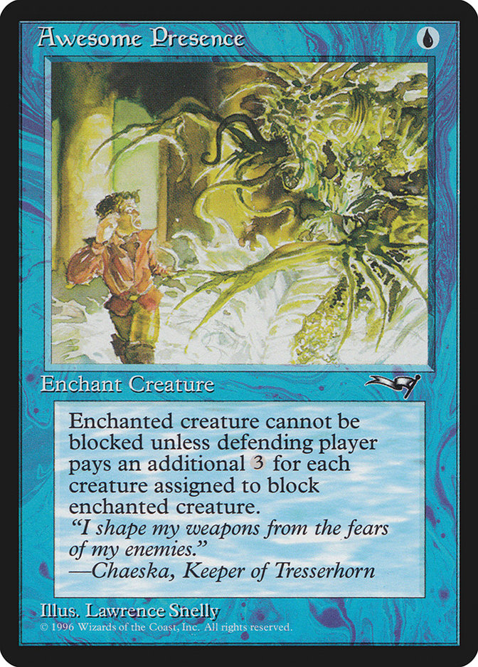 Awesome Presence – Common Magic: The Gathering card from Alliances (#23b)