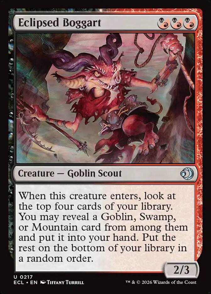 Eclipsed Boggart – Uncommon Magic: The Gathering card from Lorwyn Eclipsed (#217)