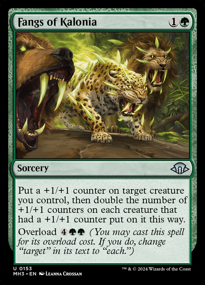 Fangs of Kalonia – Uncommon Magic: The Gathering card from Modern Horizons 3 (#153)