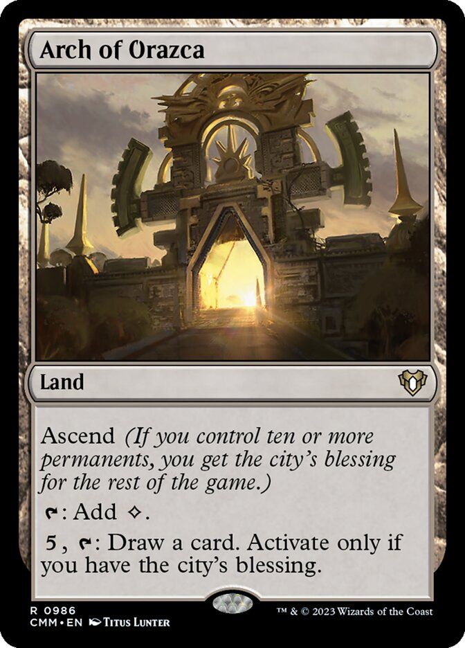 Arch of Orazca – Rare Magic: The Gathering card from Commander Masters (#986)