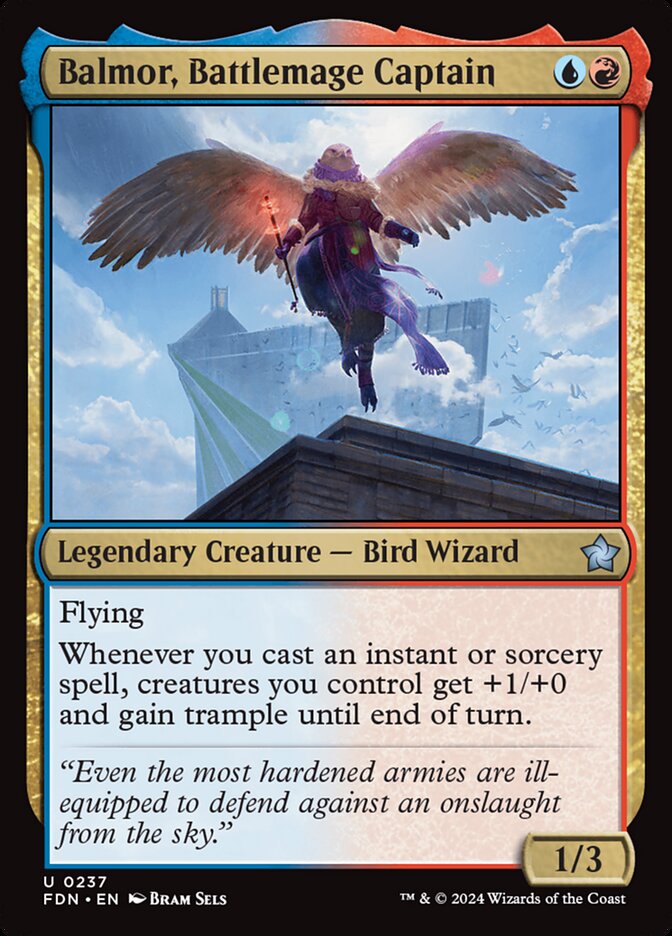Balmor, Battlemage Captain – Uncommon Magic: The Gathering card from Foundations (#237)