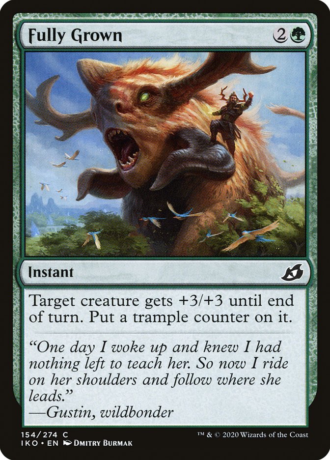 Fully Grown – Common Magic: The Gathering card from Ikoria: Lair of Behemoths (#154)