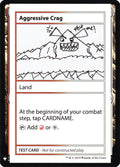 Aggressive Crag – Rare Magic: The Gathering card from Mystery Booster Playtest Cards 2019 (#112)