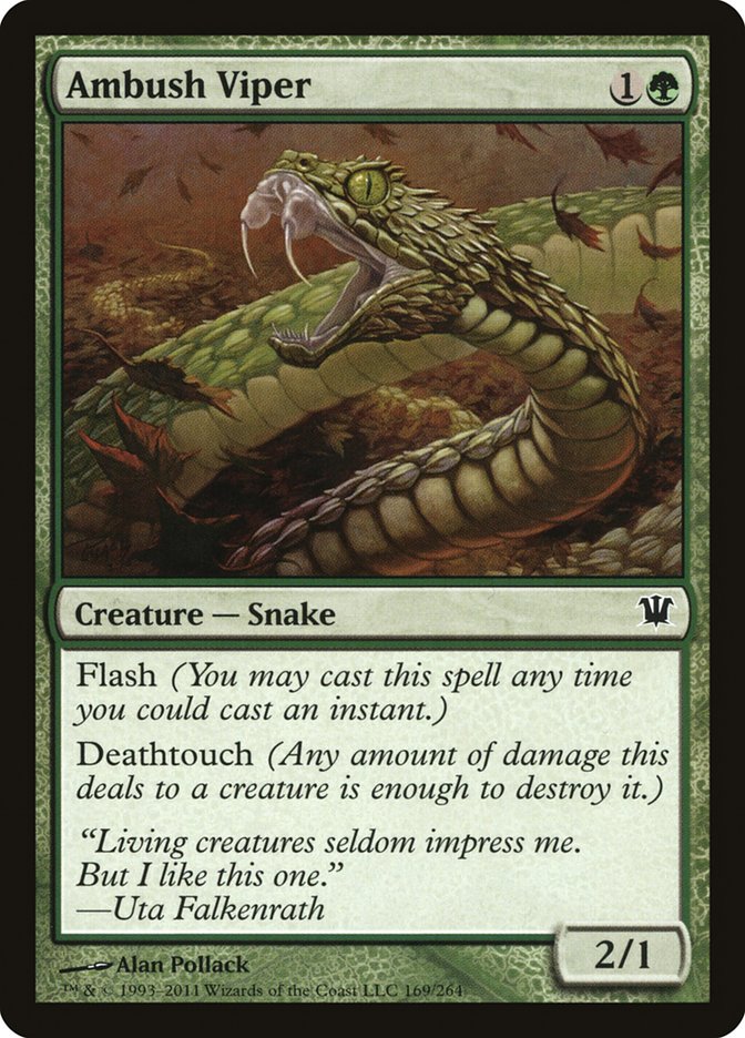 Ambush Viper – Common Magic: The Gathering card from Innistrad (#169)