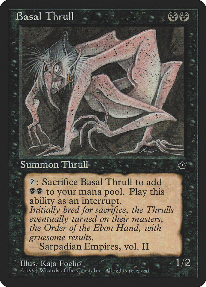 Basal Thrull – Common Magic: The Gathering card from Fallen Empires (#34a)