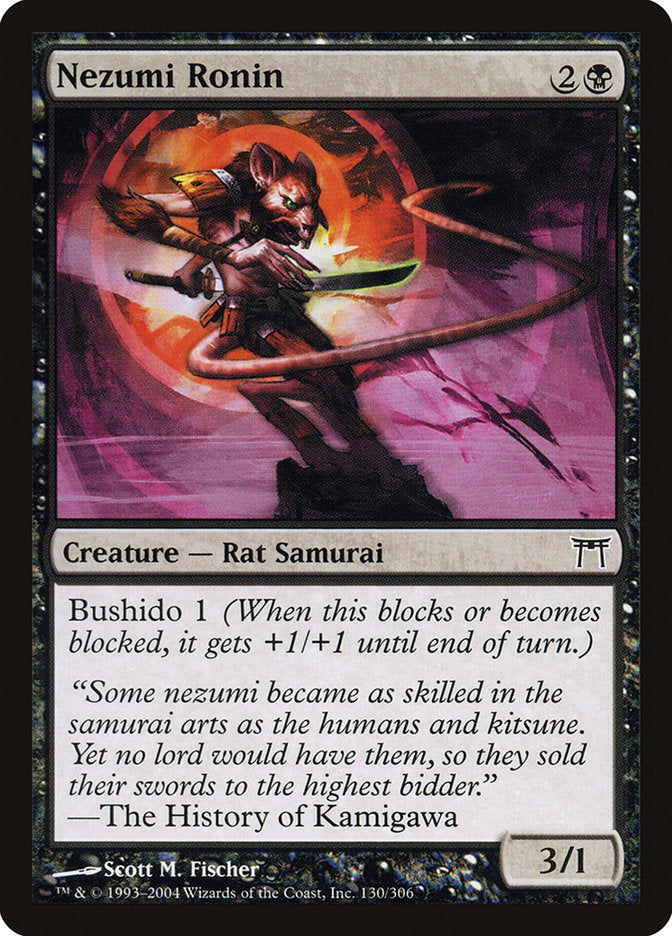 Nezumi Ronin – Common Magic: The Gathering card from Champions of Kamigawa (#130)
