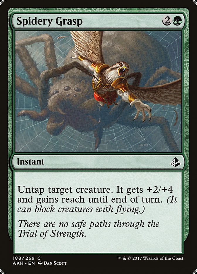 Spidery Grasp – Common Magic: The Gathering card from Amonkhet (#188)