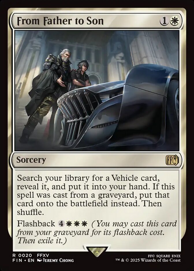 From Father to Son – Rare Magic: The Gathering card from Final Fantasy (#20)